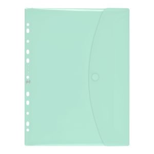 SOBRE MULTITALADRO A4 VELCRO OXFORD PARA PORTABLOC CELESTE PASTEL