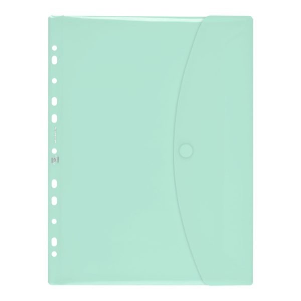 SOBRE MULTITALADRO A4 VELCRO OXFORD PARA PORTABLOC CELESTE PASTEL