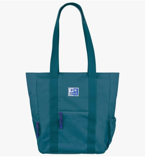 BOLSO TOTE OXFORD B-TRENDY TURQUESA