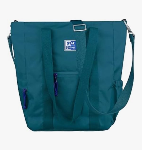 BOLSO TOTE OXFORD B-TRENDY TURQUESA - Imagen 2