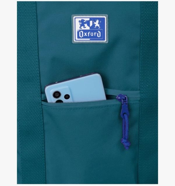 BOLSO TOTE OXFORD B-TRENDY TURQUESA - Imagen 4