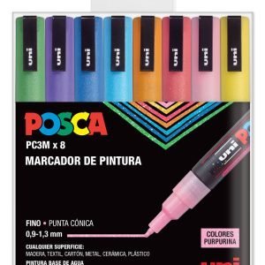 ROTULADORES ACRÍLICOS POSCA PC-3M PURPURINA