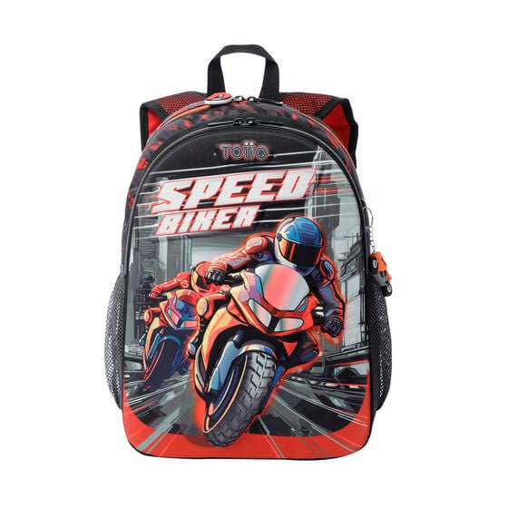 MOCHILA TOTTO ESCOLAR SPEED BIKER