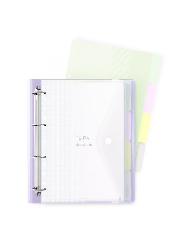 PORTABLOC CARCHIVO POLYFOAM SOFT LILA PASTEL - Imagen 2
