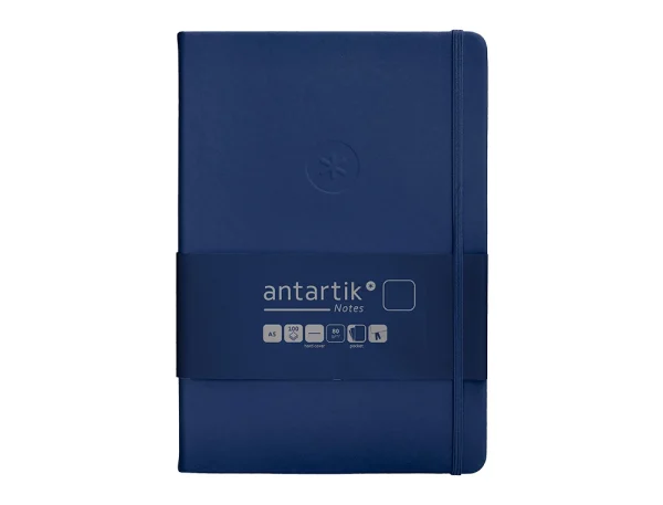 CUADERNO TAPA DURA ANTARTIK A5 LISA AZUL OSCURO