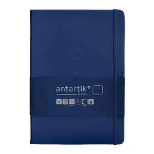 CUADERNO TAPA DURA ANTARTIK A5 PUNTOS AZUL OSCURO
