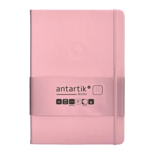CUADERNO TAPA BLANDA ANTARTIK A5 PUNTOS ROSA PASTEL