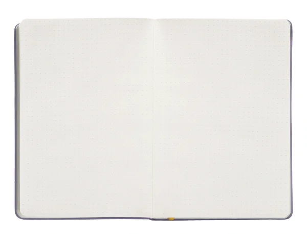 CUADERNO TAPA BLANDA ANTARTIK A5 PUNTOS MORADO Y AMARILLO - Imagen 2