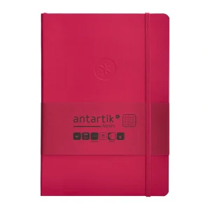 CUADERNO TAPA BLANDA ANTARTIK A5 CUADROS FUCSIA