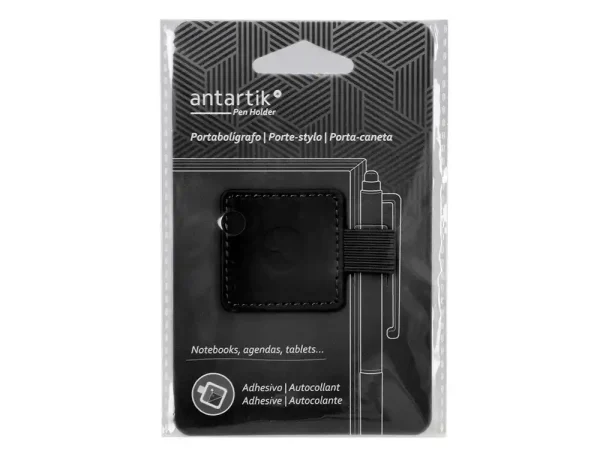 PORTABOLIGRAFOS ADHESIVO ANTARTIK NEGRO