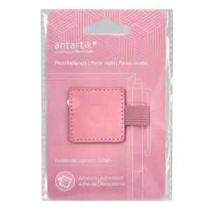 PORTABOLIGRAFOS ADHESIVO ANTARTIK ROSA