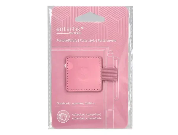 PORTABOLIGRAFOS ADHESIVO ANTARTIK ROSA