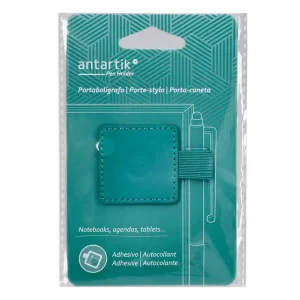 PORTABOLIGRAFOS ADHESIVO ANTARTIK VERDE AGUA