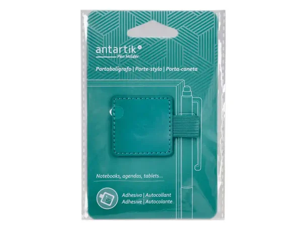PORTABOLIGRAFOS ADHESIVO ANTARTIK VERDE AGUA