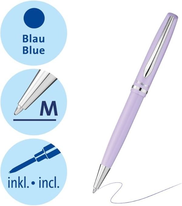 BOLÍGRAFO PELIKAN JAZZ PASTEL LAVANDA TINTA AZUL