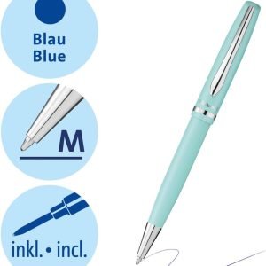 BOLÍGRAFO PELIKAN JAZZ PASTEL MENTA TINTA AZUL