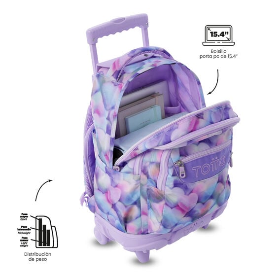 MOCHILA TOTTO ESCOLAR CARRO FIJO KORY - Imagen 6