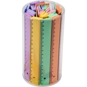REGLA DE PLASTICO 16 CM FAIBO (COLORES VARIADOS)