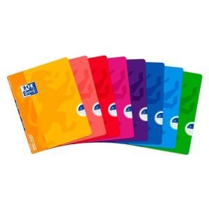 LIBRETA GRAPADA OXFORD A5 1 RAYA MONTESSORI PLASTICO 90GR 48H