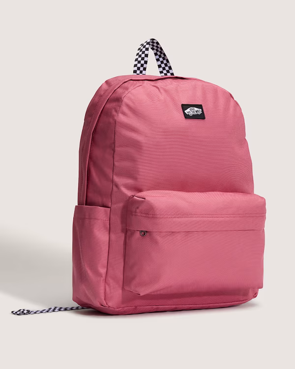 MOCHILA VANS OLD SKOOL CUADROS ROSA - Imagen 5