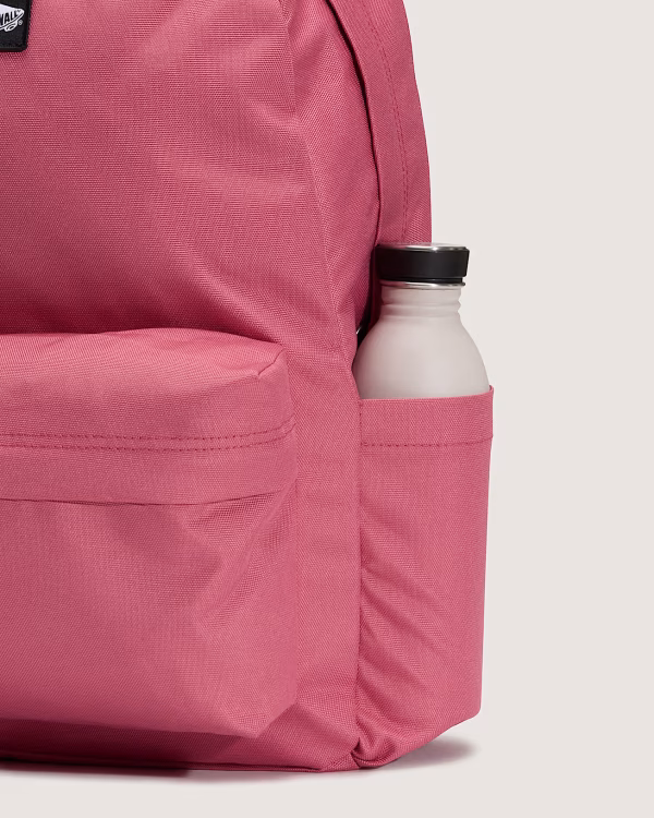 MOCHILA VANS OLD SKOOL CUADROS ROSA - Imagen 3