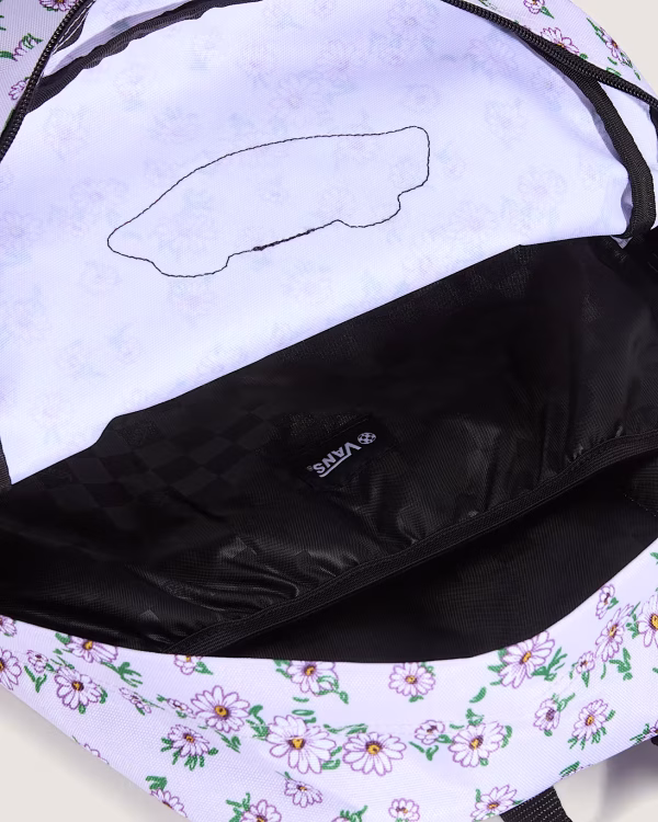 MOCHILA VANS OLD SKOOL FLORES MORADA - Imagen 2
