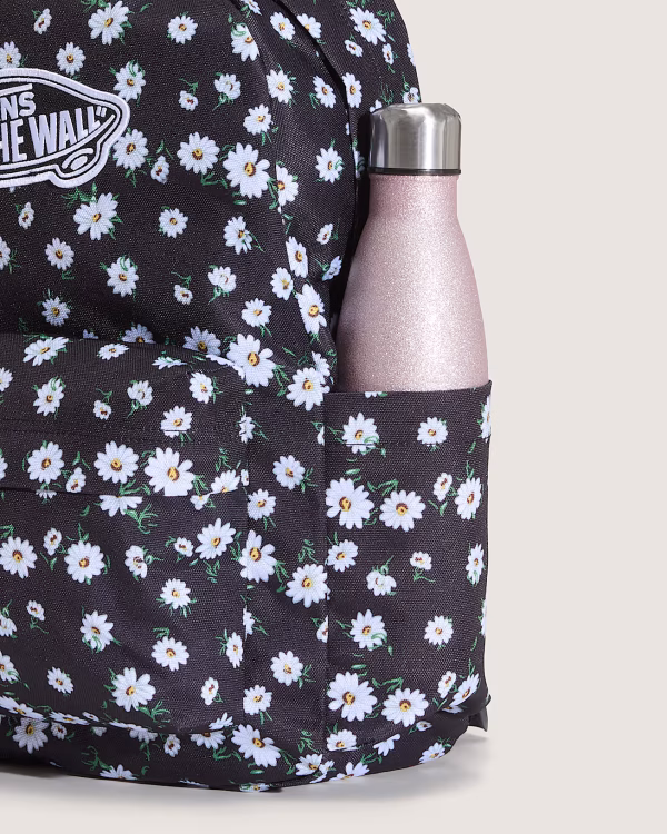 MOCHILA VANS OLD SKOOL FLORES NEGRO - Imagen 4