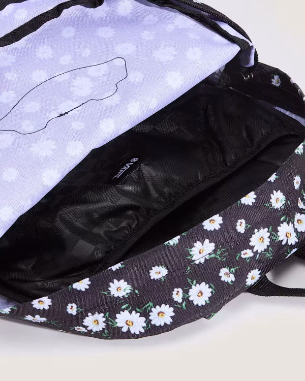 MOCHILA VANS OLD SKOOL FLORES NEGRO - Imagen 2