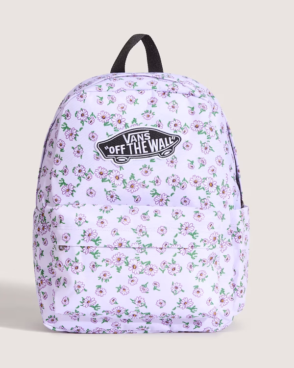 MOCHILA VANS OLD SKOOL FLORES MORADA