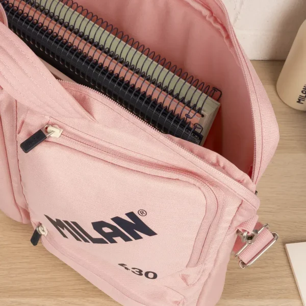 MALETIN PARA PORTÁTIL MILAN SINCE 1918 ROSA 17 PULGADAS - Imagen 3