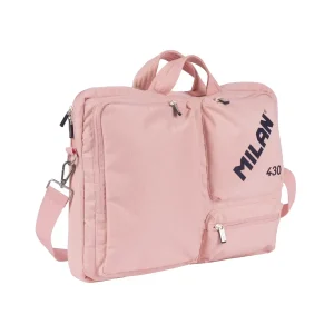 MALETIN PARA PORTÁTIL MILAN SINCE 1918 ROSA 17 PULGADAS