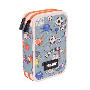 ESTUCHE PLUMIER DOBLE MILAN SERIE SPORTS