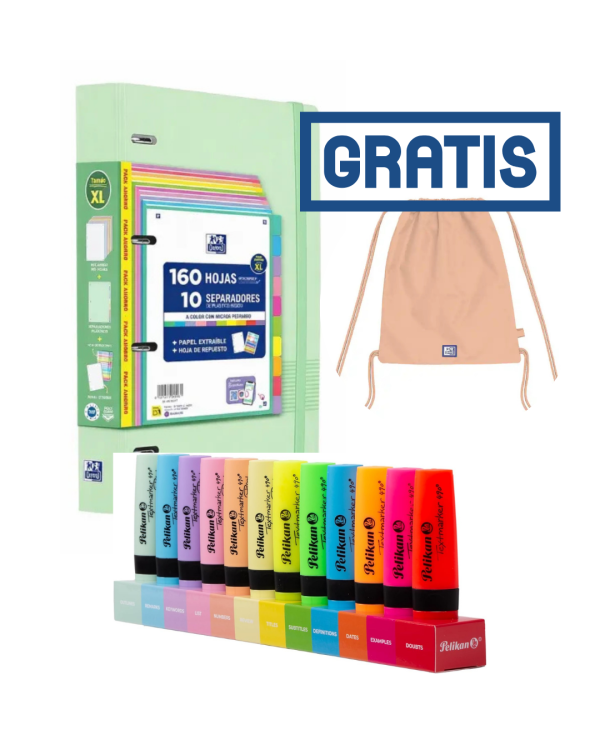 OFERTA PORTABLOC OXFORD XL VERDE + FLUORESCENTES PELIKAN + BOLSA GRATIS