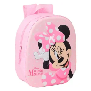 MOCHILA INFANTIL SAFTA MINNIE MOUSE 3D 330x270x100 MM