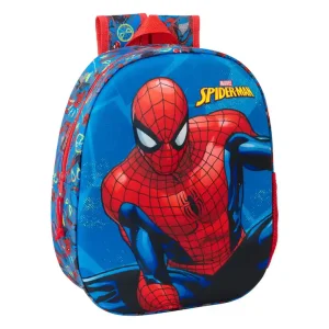 MOCHILA INFANTIL SAFTA SPIDERMAN 3D 330x270x100 MM
