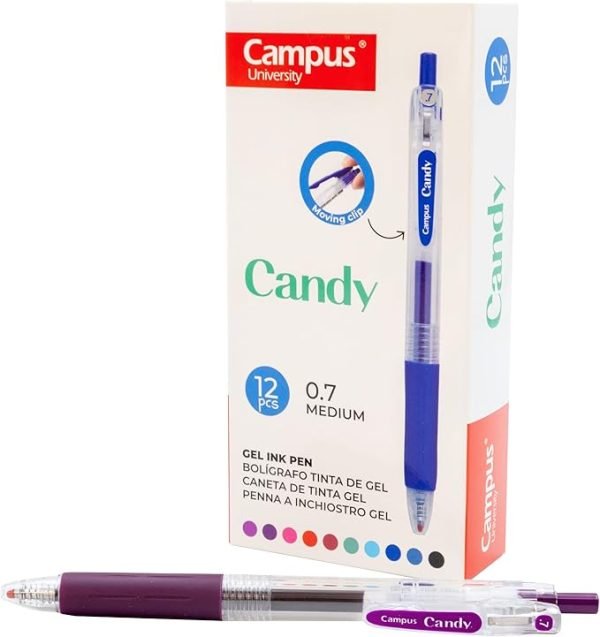 BOLIGRAFO CAM PUS CANDY 12 UD. VIOLETA