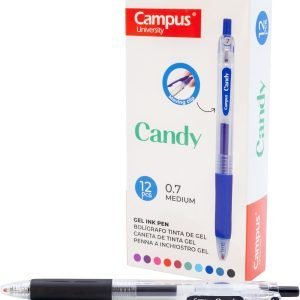 BOLIGRAFO CAM PUS CANDY 12 UD. NEGRO