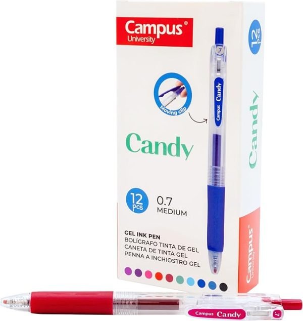 BOLIGRAFO CAM PUS CANDY 12 UD. GRANATE