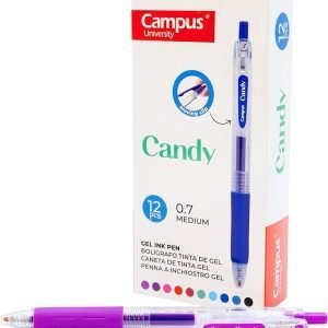 BOLIGRAFO CAM PUS CANDY 12 UD. LILA