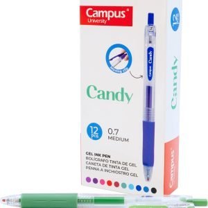 BOLIGRAFO CAM PUS CANDY 12 UD. VERDE