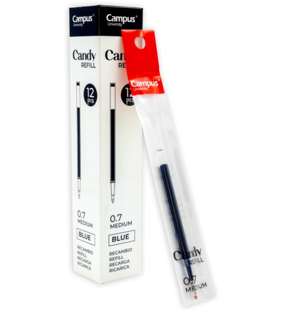 RECAMBIO BOLIGRAFO CAMPUS CANDY 1 UD. AZUL