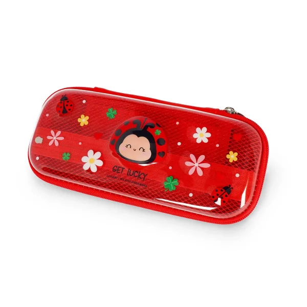 ESTUCHE TRANSPARENTE LEGAMI LADYBUG "GET LUCKY" - Imagen 2