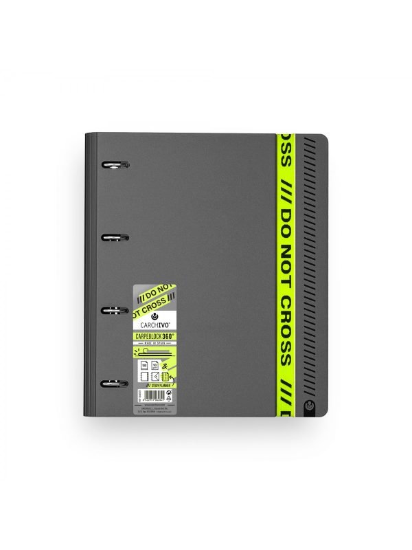PORTABLOC CARCHIVO POLYFOAM C/RECAM. DO NOT CROSS CHARCOAL
