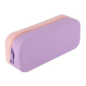 ESTUCHE APLI SILICONA SIMPLE BICOLOR ROSA Y LILA PASTEL