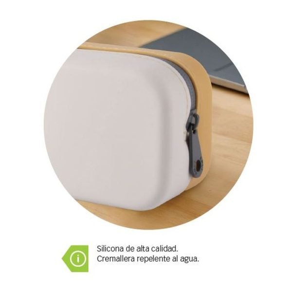ESTUCHE APLI SILICONA SIMPLE BICOLOR BLANCO Y ROSA - Imagen 2