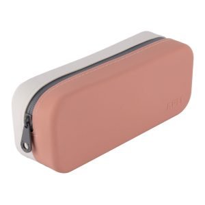 ESTUCHE APLI SILICONA SIMPLE BICOLOR BLANCO Y ROSA