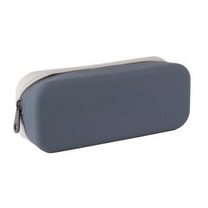 ESTUCHE APLI SILICONA SIMPLE BICOLOR BLANCO Y AZUL