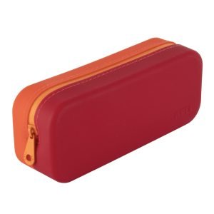 ESTUCHE APLI SILICONA SIMPLE BICOLOR ROJO Y NARANJA