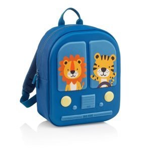 MOCHILA MIQUELRIUS INFANTIL 30X25 BUS STOP MARINO CON ESTUCHE