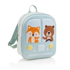 MOCHILA MIQUELRIUS INFANTIL 30X25 BUS STOP VERDE CON ESTUCHE